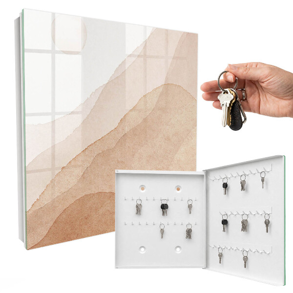 Schlüsselbox zur Wandmontage Motiv Beige Landschaften