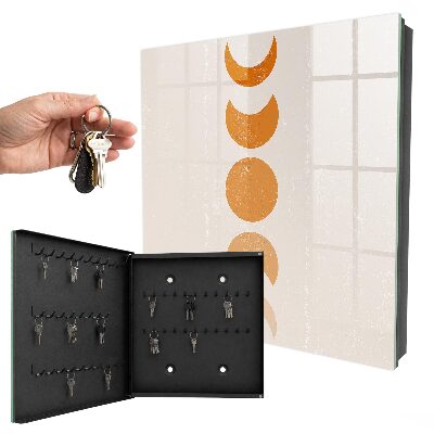 Schlüsselkasten mit Mondphasen-Motiv
