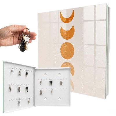 Schlüsselkasten mit Mondphasen-Motiv