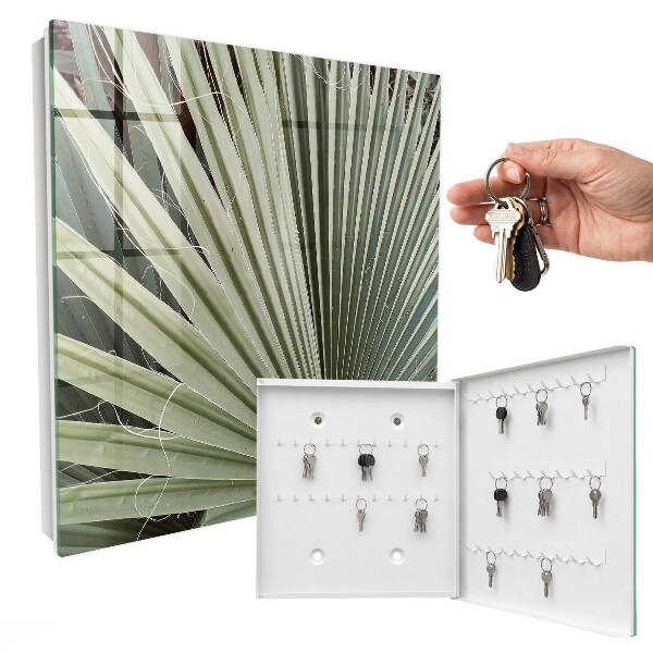 Schlüsselbox für die Wand im Palmenblatt-Design