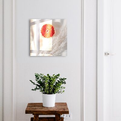 Schlüsselbox zur Wandmontage mit Motiv rote Grapefruit und Boho-Gras