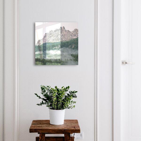 Schlüsselkasten für die Wand mit Bergpanorama-Motiv