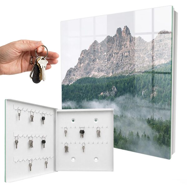 Schlüsselkasten für die Wand mit Bergpanorama-Motiv