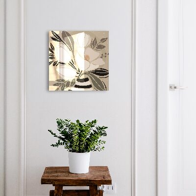 Schlüsselbox mit floralem Minimalismus-Design