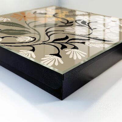 Schlüsselbox für die Wand mit Blumenmotiv