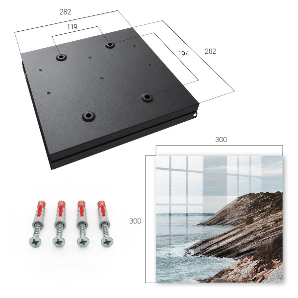 Schlüsselbox für die Wand mit Motiv Küstenlandschaft