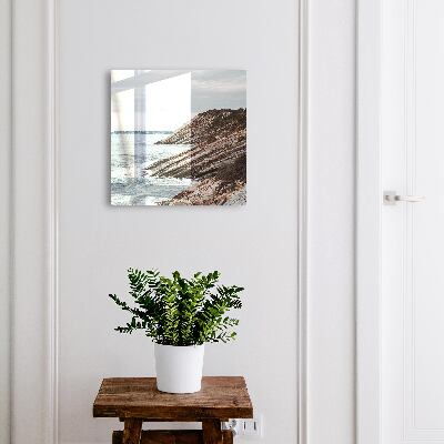 Schlüsselbox für die Wand mit Motiv Küstenlandschaft