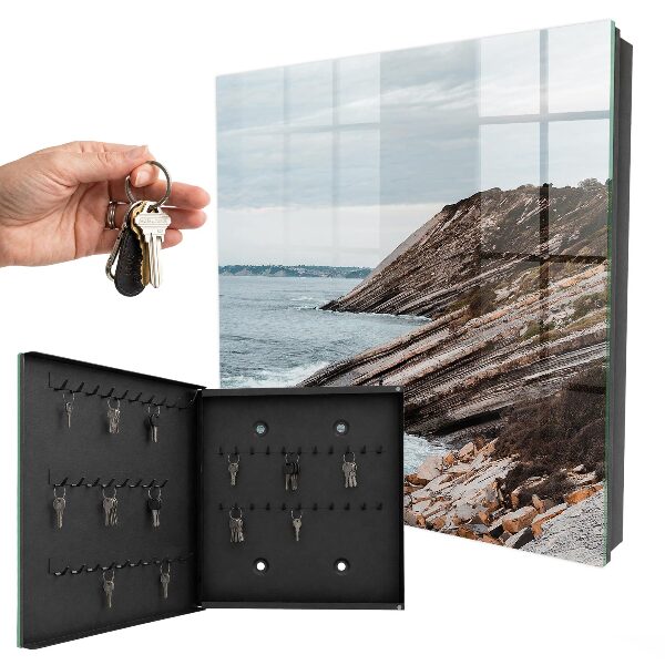 Schlüsselbox für die Wand mit Motiv Küstenlandschaft