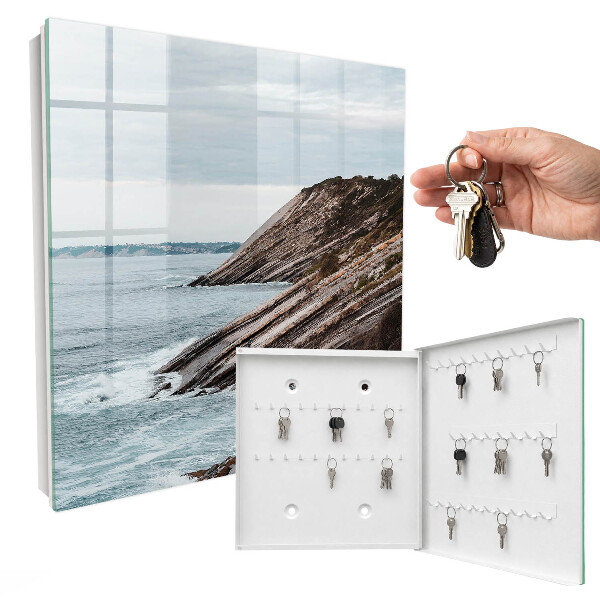 Schlüsselbox für die Wand mit Motiv Küstenlandschaft