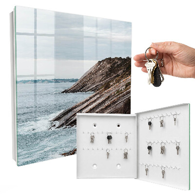 Schlüsselbox für die Wand mit Motiv Küstenlandschaft