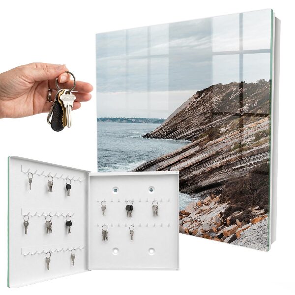 Schlüsselbox für die Wand mit Motiv Küstenlandschaft