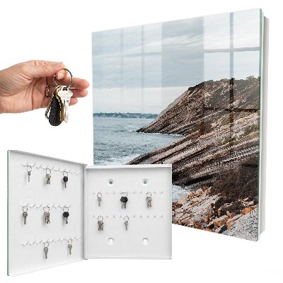 Schlüsselbox für die Wand mit Motiv Küstenlandschaft