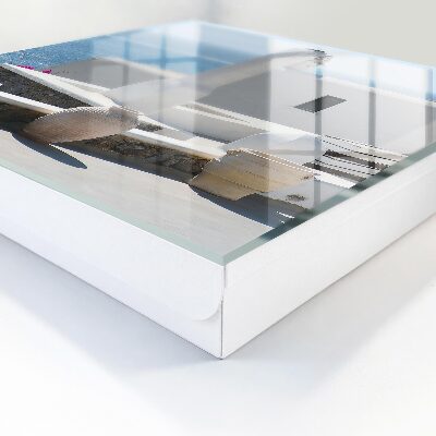 Schlüsselbox zur Wandmontage mit Motiv griechische Häuser am Meer