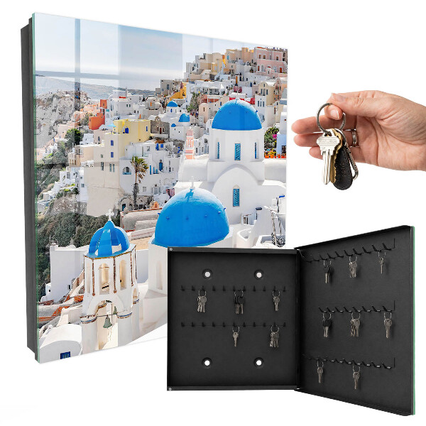 Schlüsselkasten mit griechischen Ansichten