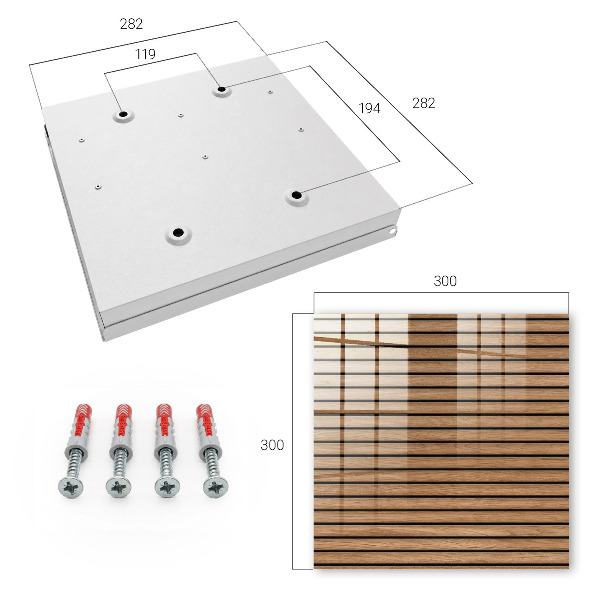 Schlüsselkasten aus Holzpaneelen