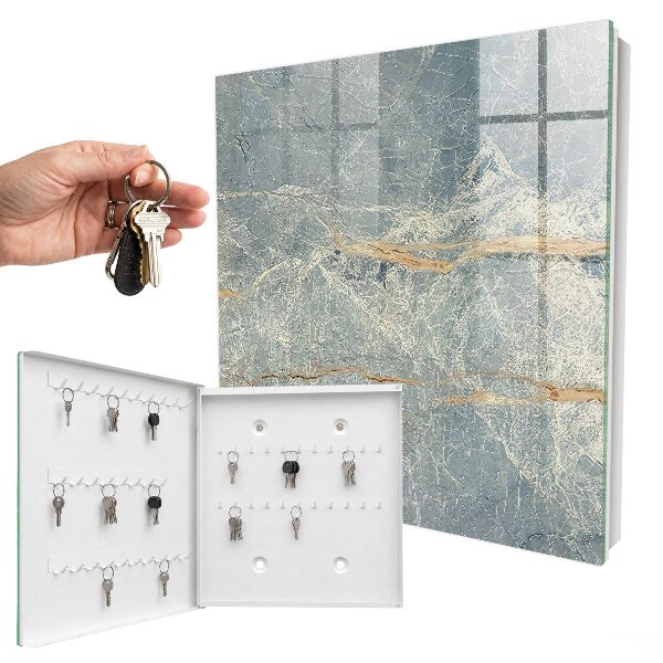 Schlüsselbox für die Wand mit Marmorstruktur