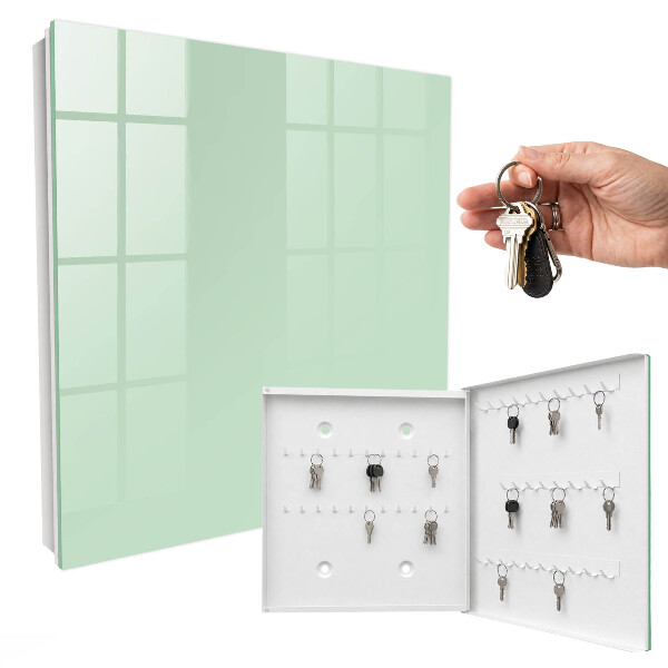 Schlüsselbox für die Wand in Mintgrün