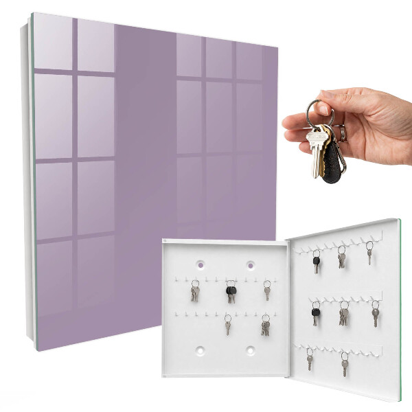 Schlüsselbox für die Wand in der Farbe Lila Flieder
