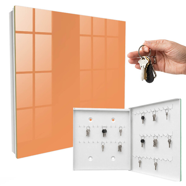 Schlüsselkasten in Pastellorange