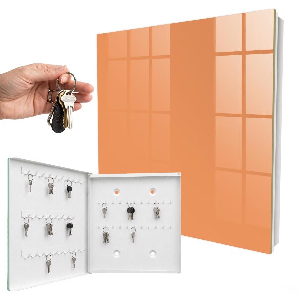 Schlüsselkasten in Pastellorange