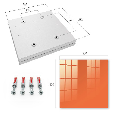 Schlüsselbox zur Wandmontage in kräftigem Orange