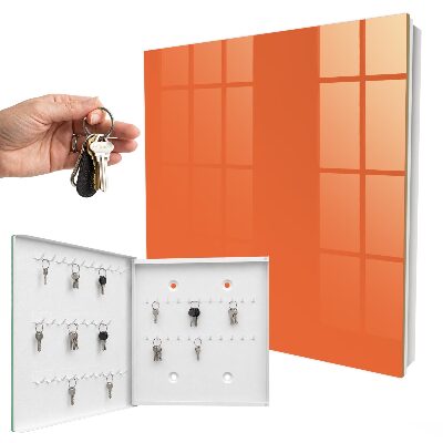 Schlüsselbox zur Wandmontage in kräftigem Orange