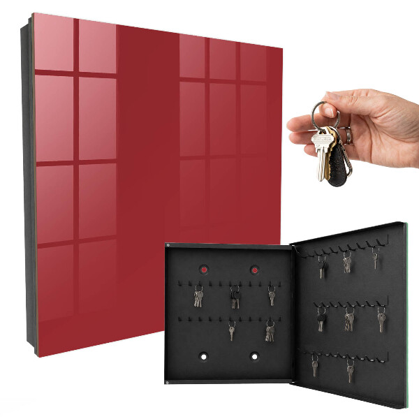 Schlüsselkasten in burgunderroter Farbe