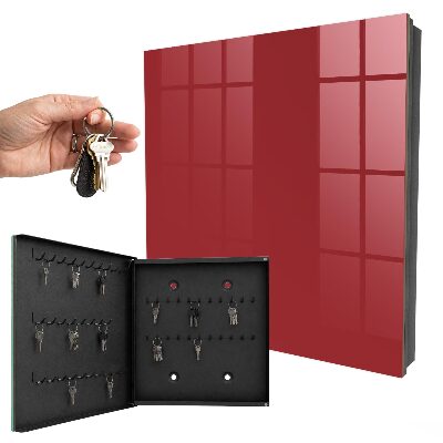 Schlüsselkasten in burgunderroter Farbe