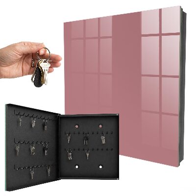 Schlüsselbox zur Wandmontage in Altrosa