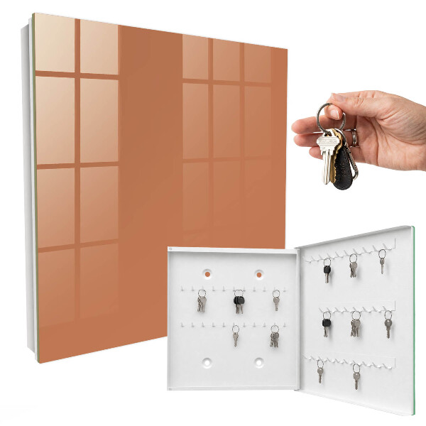 Schlüsselkasten in mattem Orange