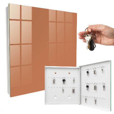 Schlüsselkasten in mattem Orange