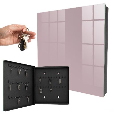 Wand-Schlüsselbox in Pastelllila
