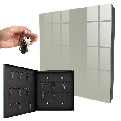 Schlüsselbox für die Wand in Neutralgrau