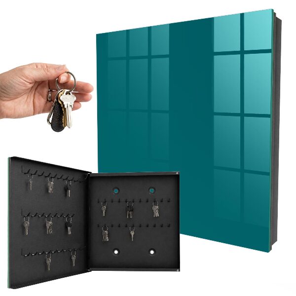 Schlüsselbox für die Wand in Dunkeltürkis
