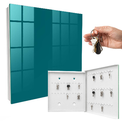 Schlüsselbox für die Wand in Dunkeltürkis