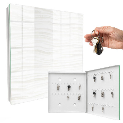 Schlüsselbox für die Wand im Design Sanfte Wellen