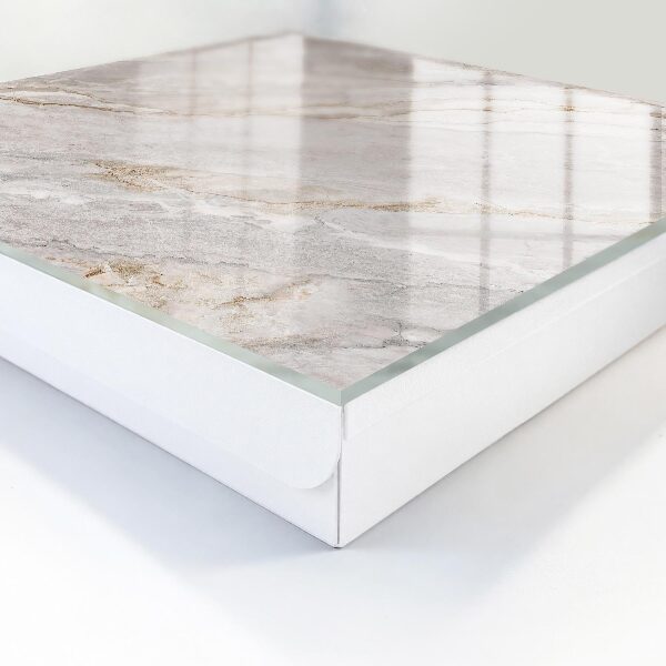 Schlüsselbox in grauem Marmor-Design