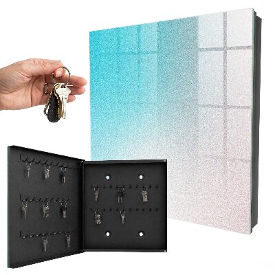 Schlüsselbox für die Wand mit pastellfarbenem Farbverlauf