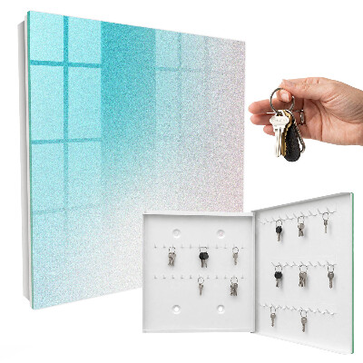 Schlüsselbox für die Wand mit pastellfarbenem Farbverlauf