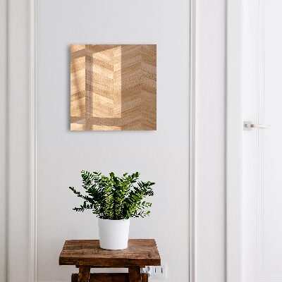 Schlüsselbox für die Wand aus Holz mit Fischgrätenmuster