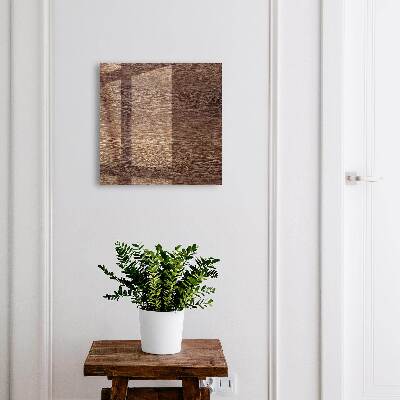 Schlüsselbox aus braunem Holz