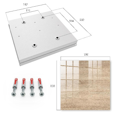 Schlüsselbox mit Holzstruktur