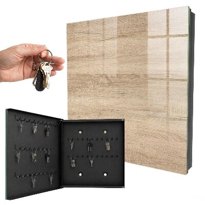 Schlüsselbox mit Holzstruktur