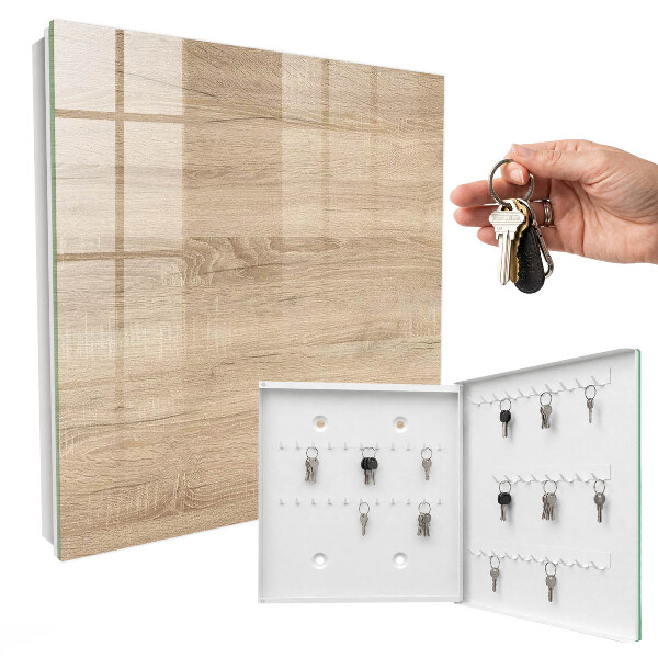 Schlüsselbox mit Holzstruktur