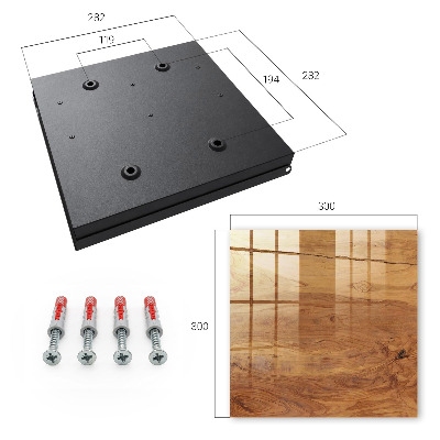 Schlüsselbox für die Wand mit Holzstruktur