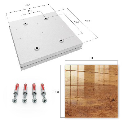 Schlüsselbox für die Wand mit Holzstruktur