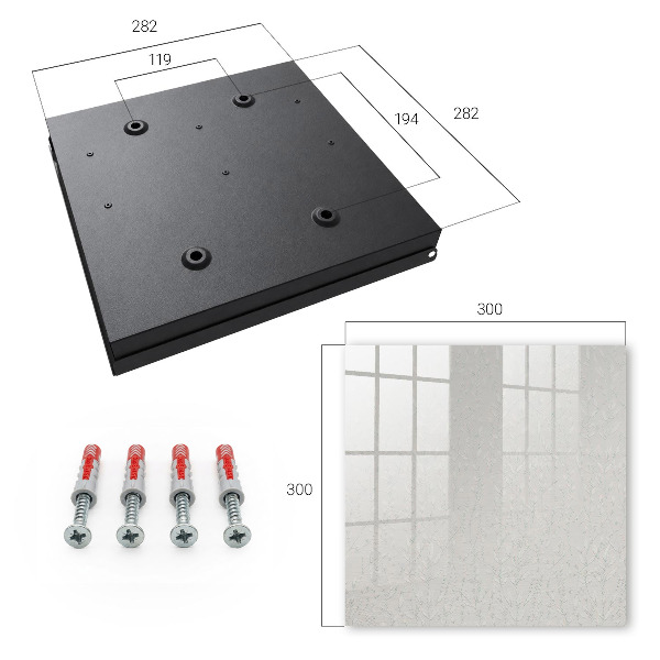 Schlüsselbox für die Wand in natürlicher Optik