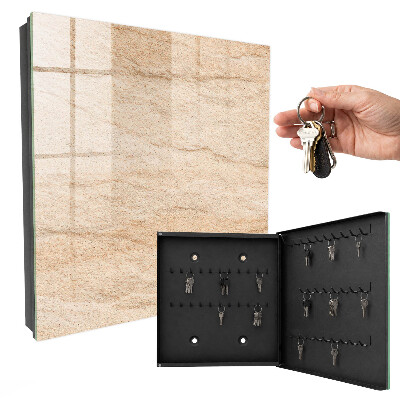 Schlüsselbox für die Wand in Steintextur