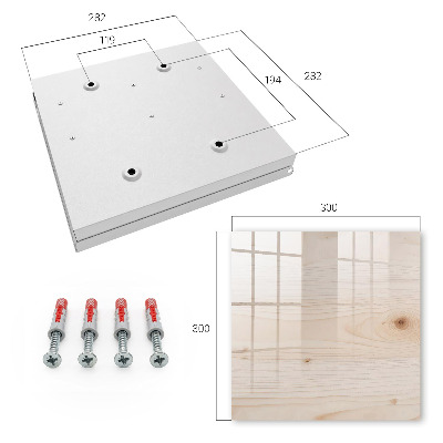 Schlüsselkasten mit Holzstruktur