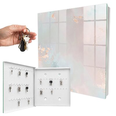 Schlüsselbox mit Motiv Pastellabstraktion